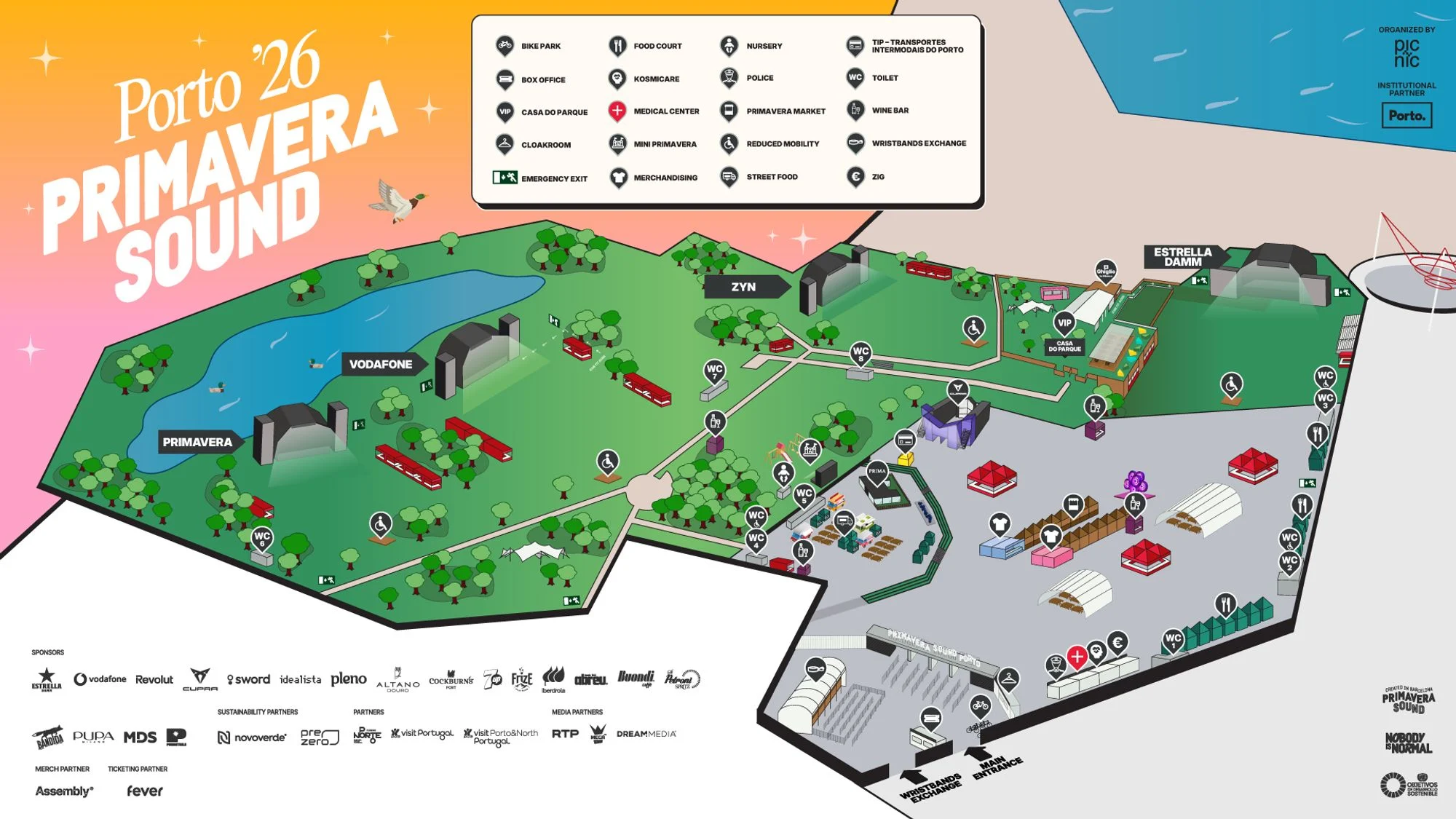 Primavera Sound Porto 2026 map